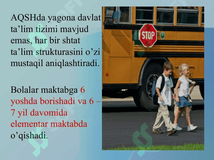 AMERIKA QO`SHMA SHTATLARIDA TA’LIM TIZIMINING TUZILISH VA O`ZIGA 4