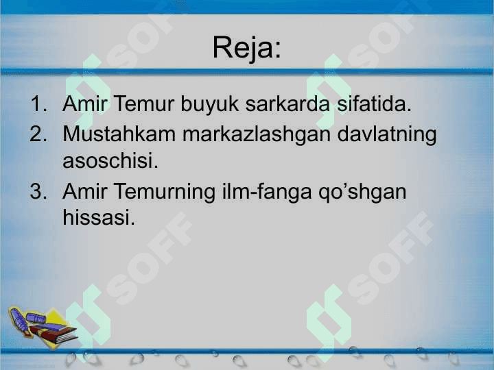 Amir Temurning pedagogik qarashlari 2