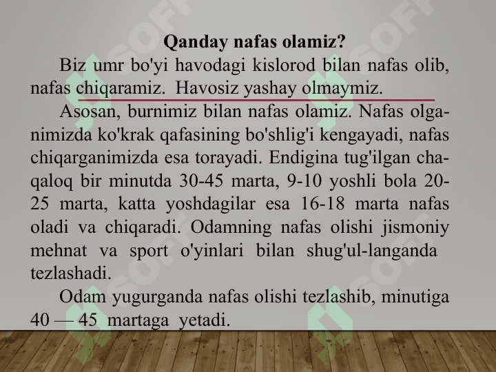 SOG'LOM  BO'LAY DESANGIZ 3