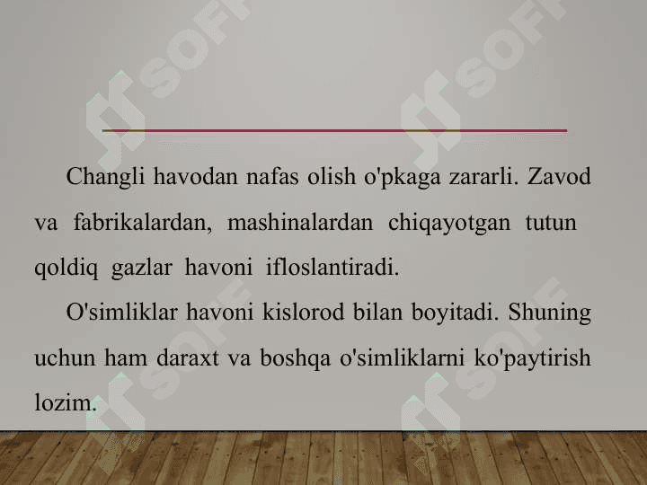 SOG'LOM  BO'LAY DESANGIZ 7