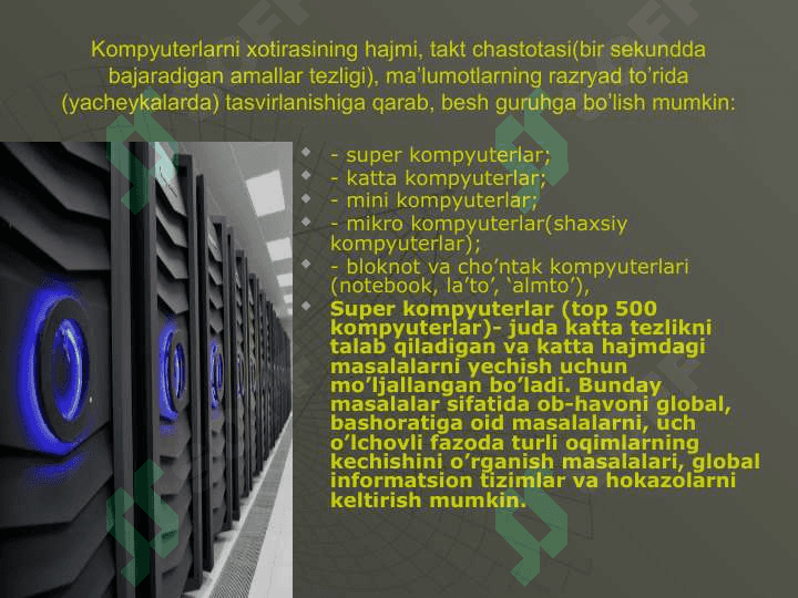 Kompyuter va ularning turlari 4