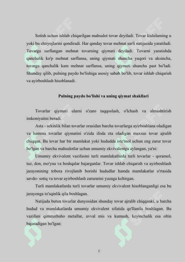 PUL TIZIMI VA UNING EVOLYUTSIYASI 6