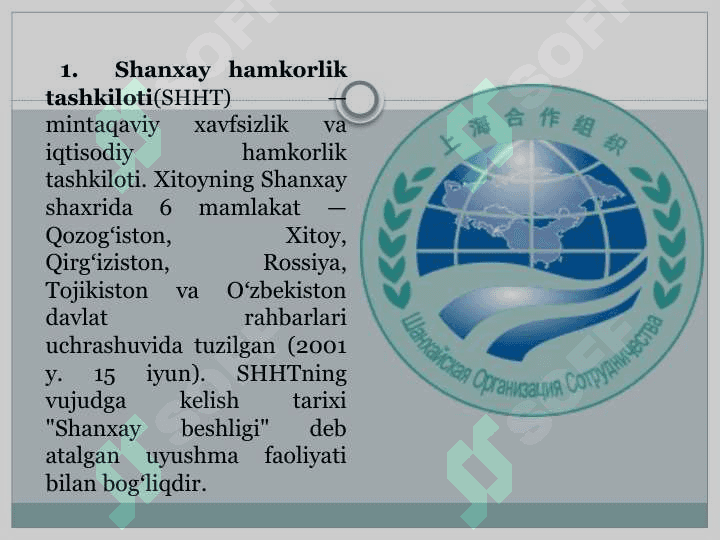 Shanxay hamkorlik tashkiloti 3