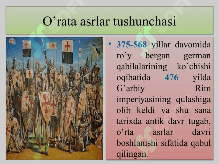O’rta asrlarda Yevropa fan va texnika 2