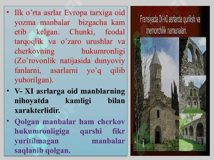 O’rta asrlarda Yevropa fan va texnika 6