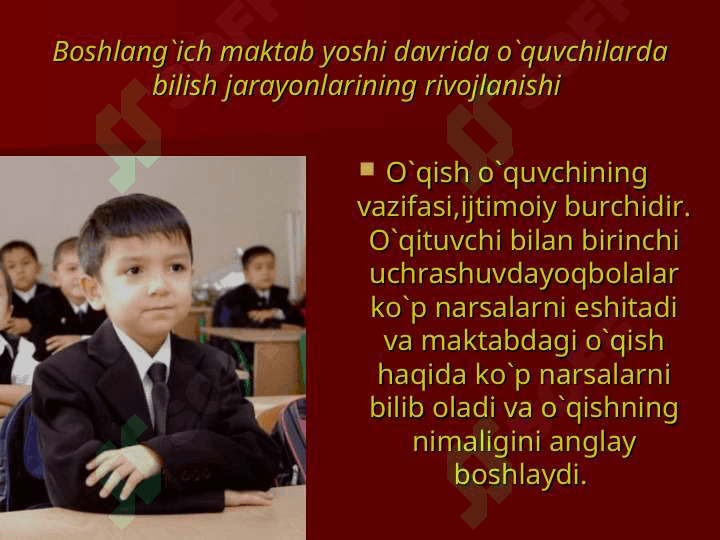 Boshlang`ich maktab yoshidagi bolalarni ta`limda psixologik tayyorgarlik darajasini aniqlash 3