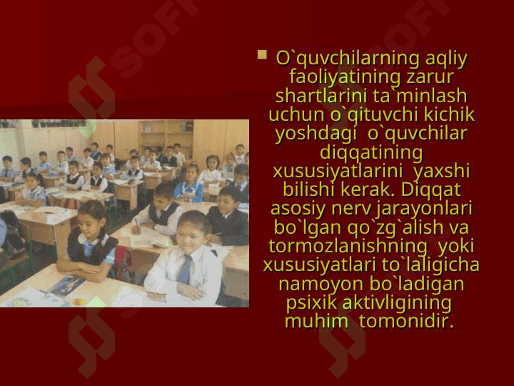 Boshlang`ich maktab yoshidagi bolalarni ta`limda psixologik tayyorgarlik darajasini aniqlash 7