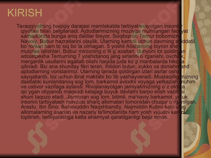 Bоshlang`ich sinf o`quvchilarini  milliy ruhda tabiyalashda adabiy materiallardan fоydalanish 4