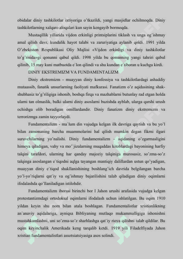 Vijdon va e’tiqod erkinligi 4