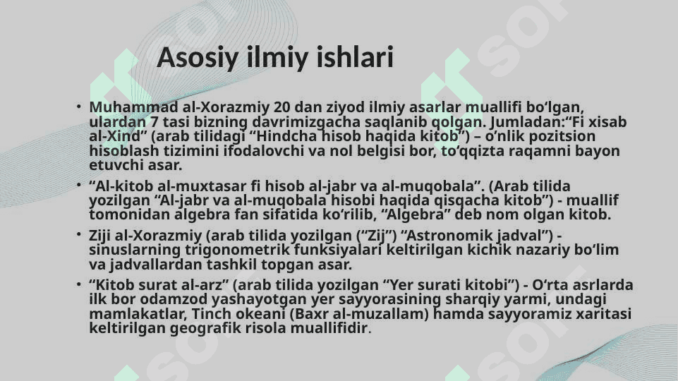O’rta osiyolik buyuk allomalarning mustaqil o’zbekistonda ilmiiy merosini o’rganishni yo’lga qo’yilishi 6