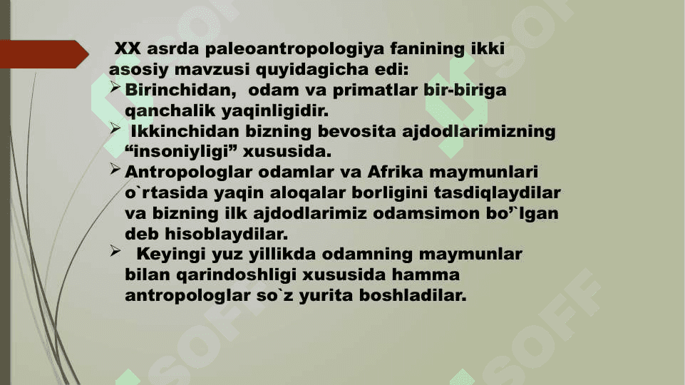 Odam evolutsiyasi borasidagi qarashlar 2