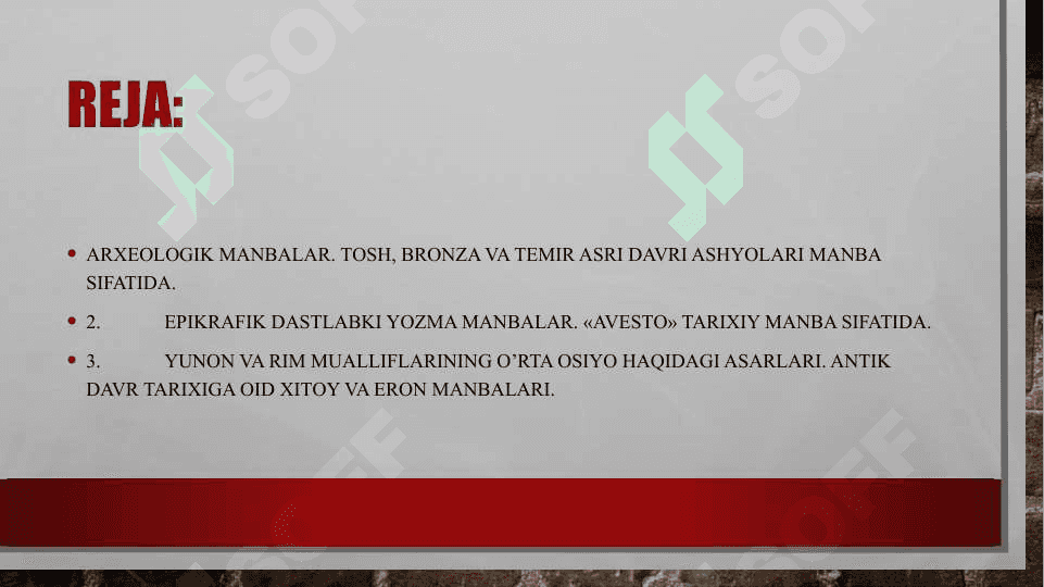 O’rtа Оsiyo tаriхigа оid qаdimgi, ilk o’rtа аsr yozmа mаnbаlаri 2