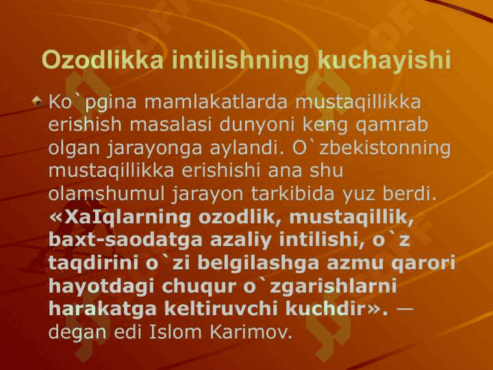 O’zbekiston mustaqil suveren davlat 6