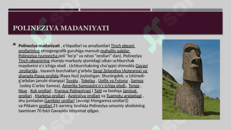 Polineziya xalqlari tarixiy antrapologiyasi 2