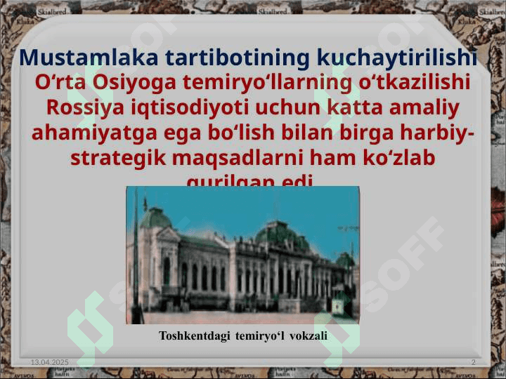 Turkiston general gubernatorligida ijtimoiy iqtisodiy hayot 2