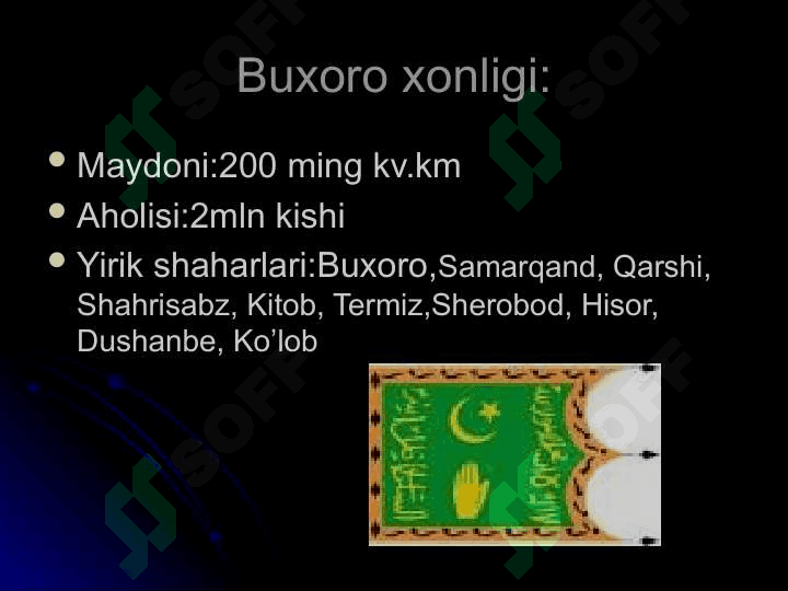 Turkistonning uch xonlikka bo’linishi 2