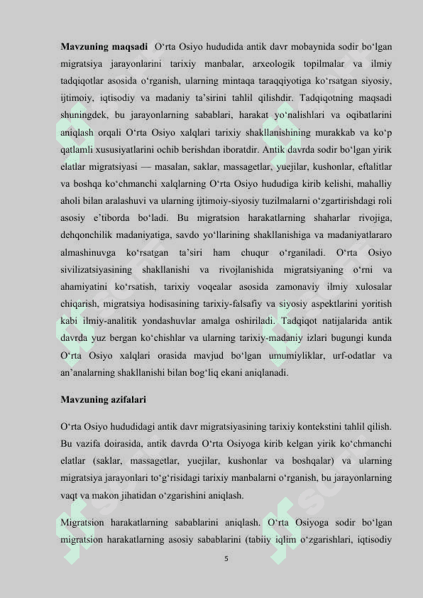 O’rta osiyohududidagi antikda davr migratsiyasini o’rganish 5