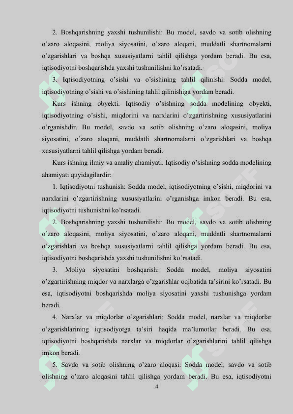 IQTISODIY OSISH MODELLARINING MOHIYATI 4
