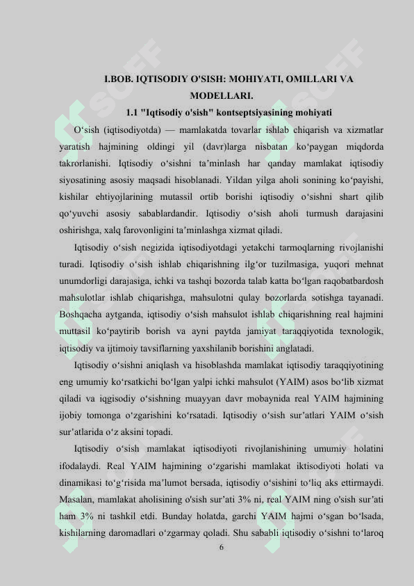IQTISODIY OSISH MODELLARINING MOHIYATI 6