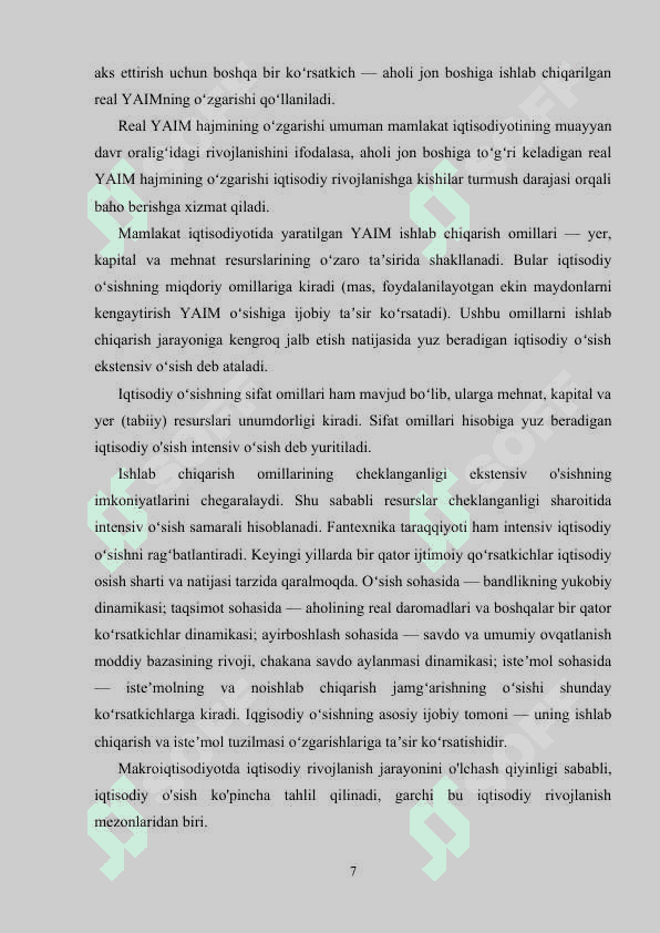 IQTISODIY OSISH MODELLARINING MOHIYATI 7