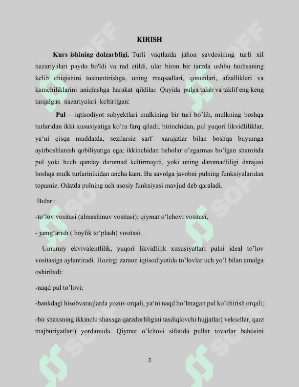 PUL BOZORIDA MUVOZANAT 3