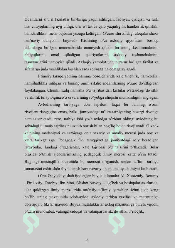 XALQ OG'ZAKI IJODYOTIDA O'RTOQLIK DO'STLIK TARBIYASI 5