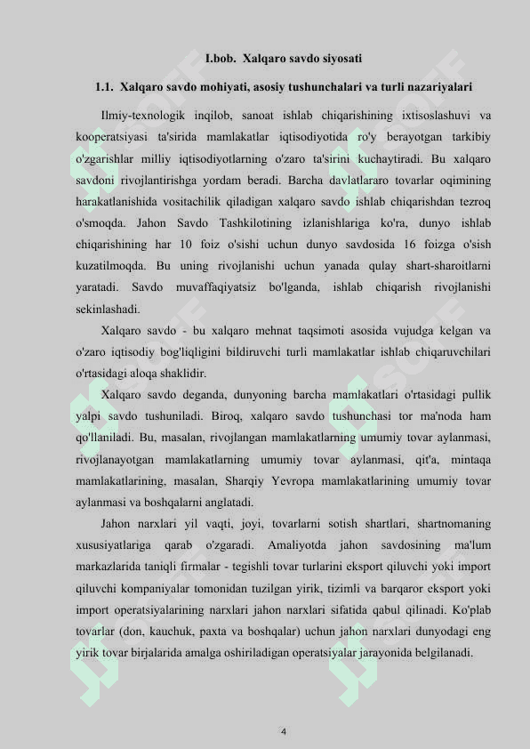 Xalqaro savdo siyosati 5