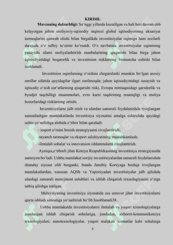 O’zbekistonning investitsiya siyosati 3