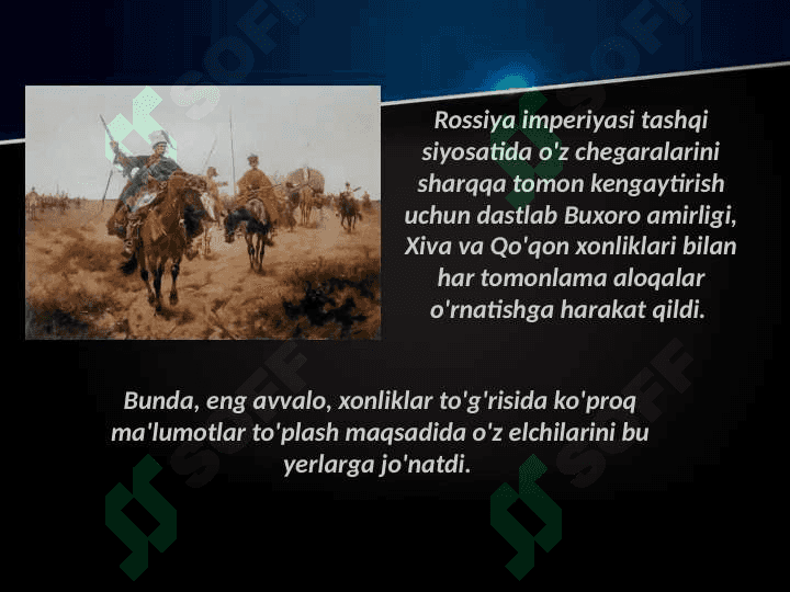 XIX asr oxiri XX asr boshlarida Rossiya imperiyasi tomonidan 3