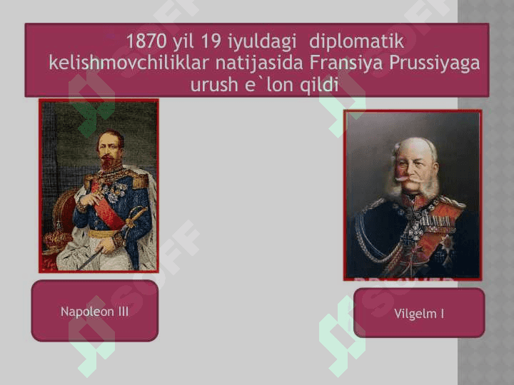 XIX asrning oxiri XX asrning boshlarida xalqaro munosabatlar 8