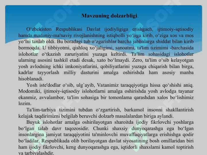 Boshlang’ich sinf ona tili darslarida o’quvchilarni ijodiy fikrlashga o’rgatish usullari 4