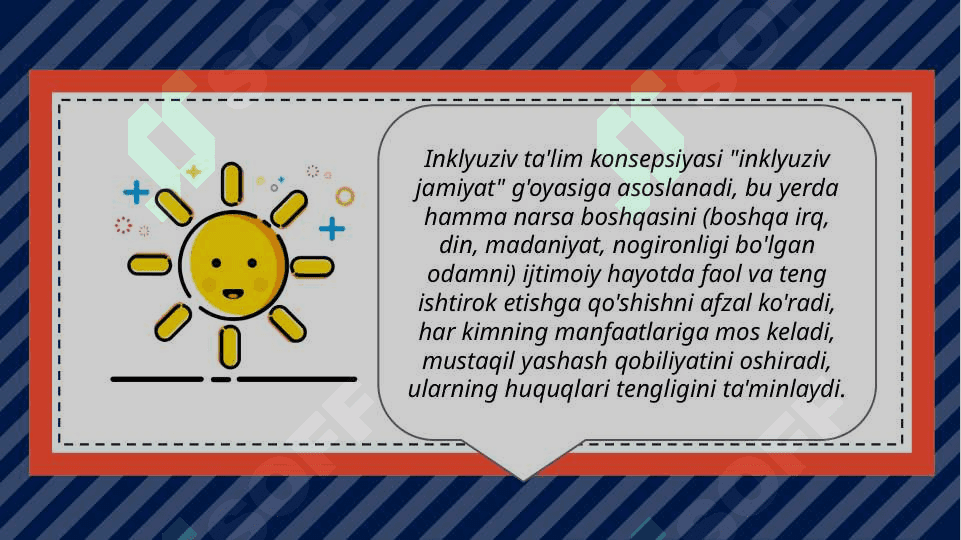 Alohida yordamga muhtoj bolalarning inklyuziv taʼlim konsepsiyasining mohiyati va asosiy qoidalari 3