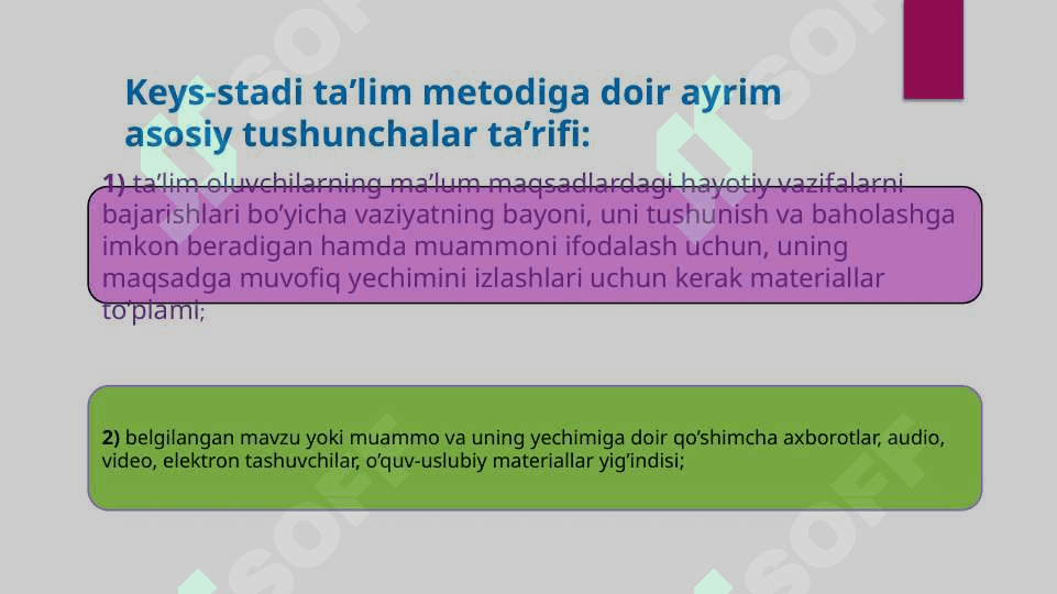 Case- study” (Keys- stadi) mohiyati 4