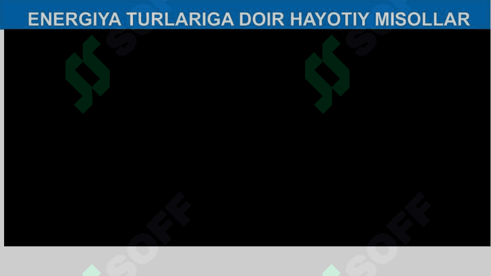 ENERGIYA TURLARI. QUVVAT 8