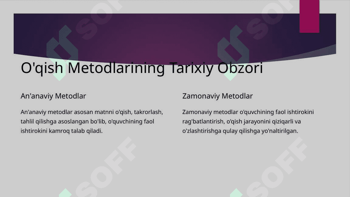 O'zbekiston va Xorij Ta'lim Muassasalarida Adabiyot O'qish Metodlarini Qiyoslash 2