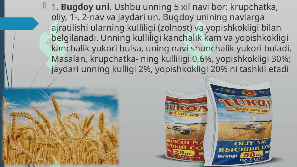 Un mahsulotlari xom-ashyosi va uni boyitish usullari 4