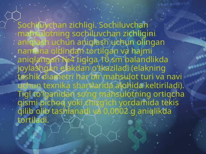 Maxsulotlarning ko'rinishini, hid va rangini aniqlash 3
