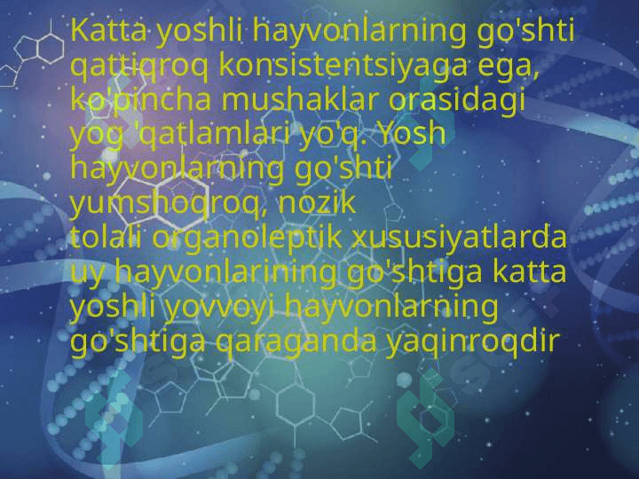 Maxsulotlarning ko'rinishini, hid va rangini aniqlash 8