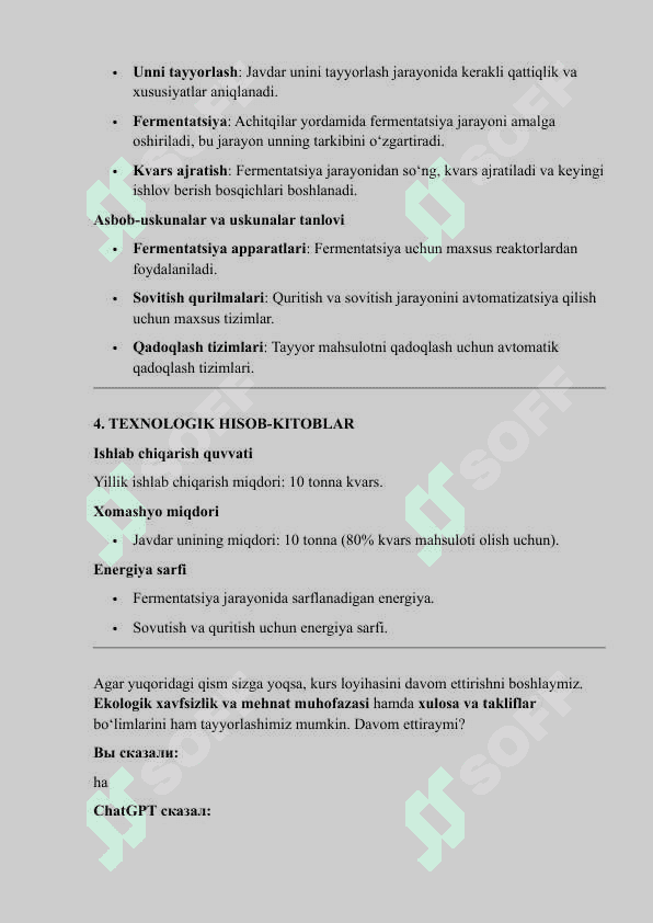 Javdar unidan kvars ishlab chiqarish texnologiyasi 3