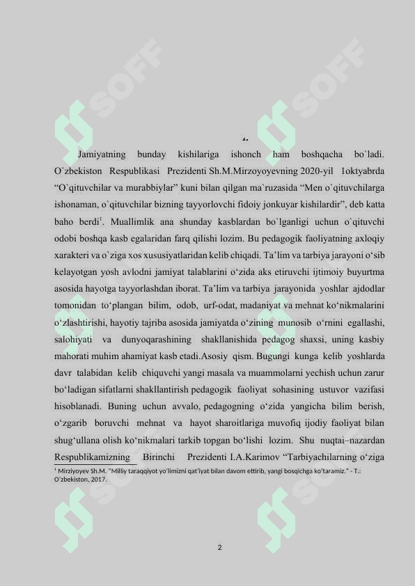 Zamonaviy  ta'lim menejmenti o'qituvchisi va unga qo'yiladigan talablar 2