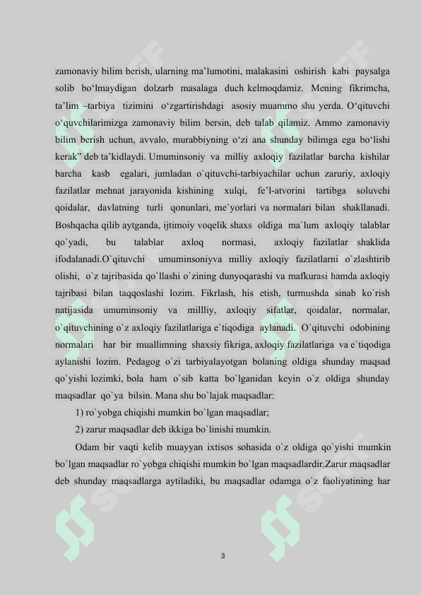 Zamonaviy  ta'lim menejmenti o'qituvchisi va unga qo'yiladigan talablar 3