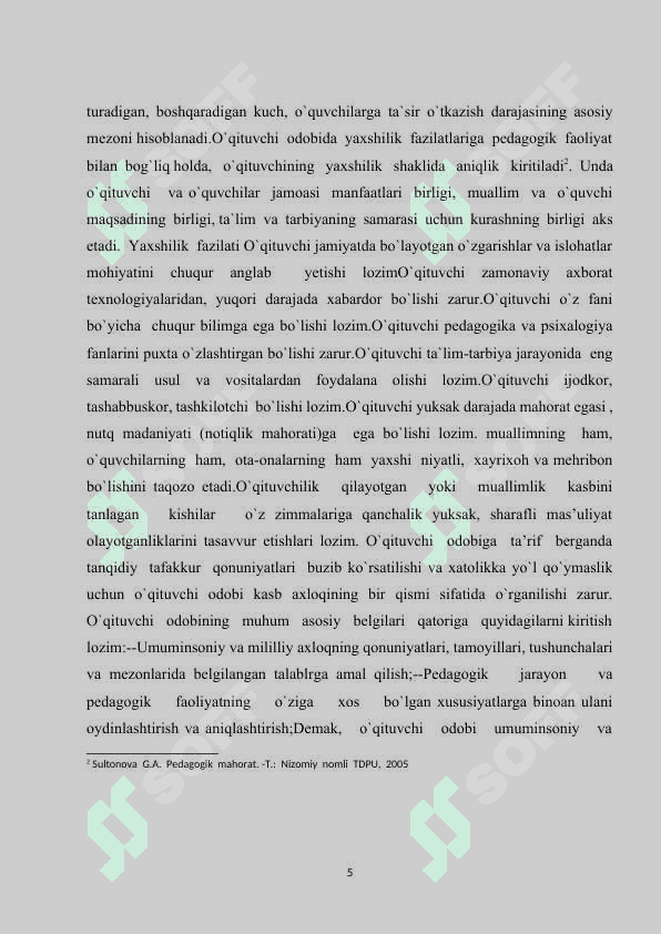 Zamonaviy  ta'lim menejmenti o'qituvchisi va unga qo'yiladigan talablar 5