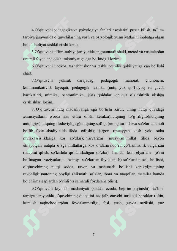 Zamonaviy  ta'lim menejmenti o'qituvchisi va unga qo'yiladigan talablar 7