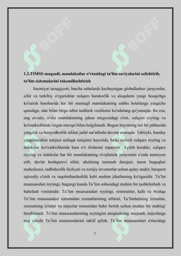 Ta’lim muassasalari reytingini aniqlash 7