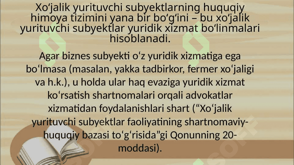Biznes faolyatida yuridik xizmat 3