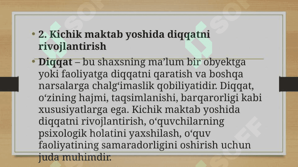 Bilish jarayonlari korreksiyasi va taraqqiyoti 5