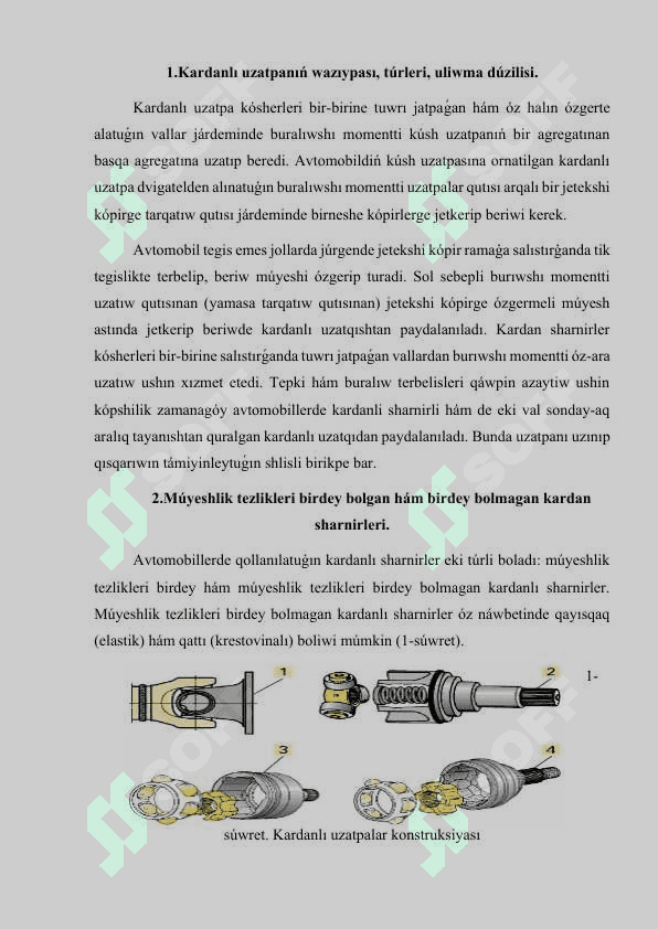 Kardanlı uzatpa 2