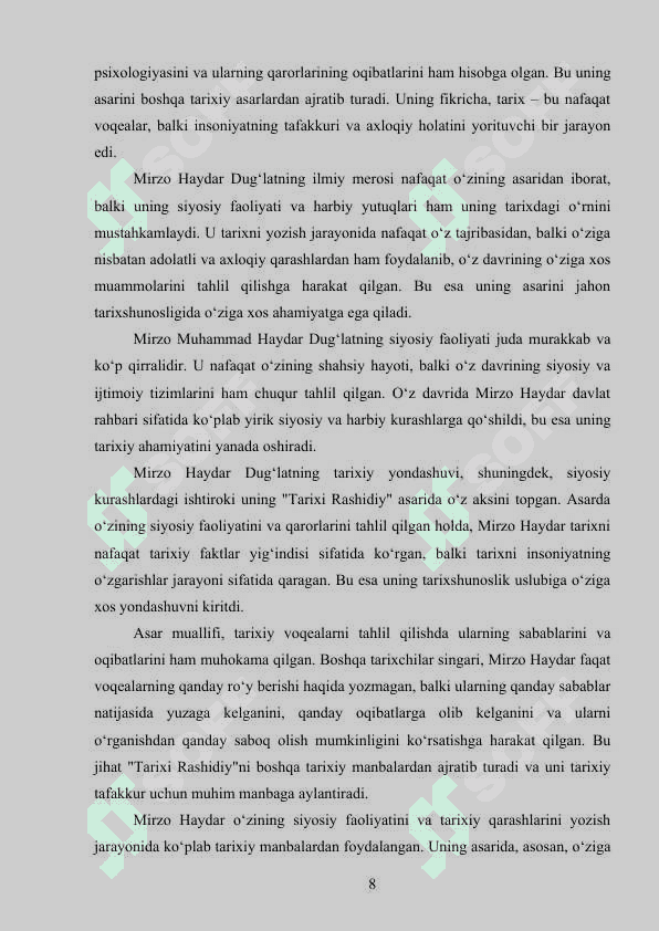 Tarixi Rashidiy tarixiy manba sifatida 8