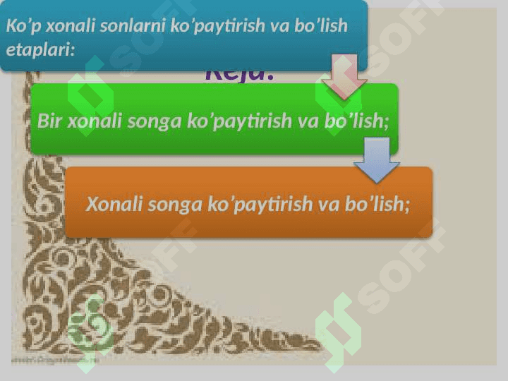 KO’P ХОNALI SОNLARNI KO’PAYTIRISH VA BO’LISH. 2