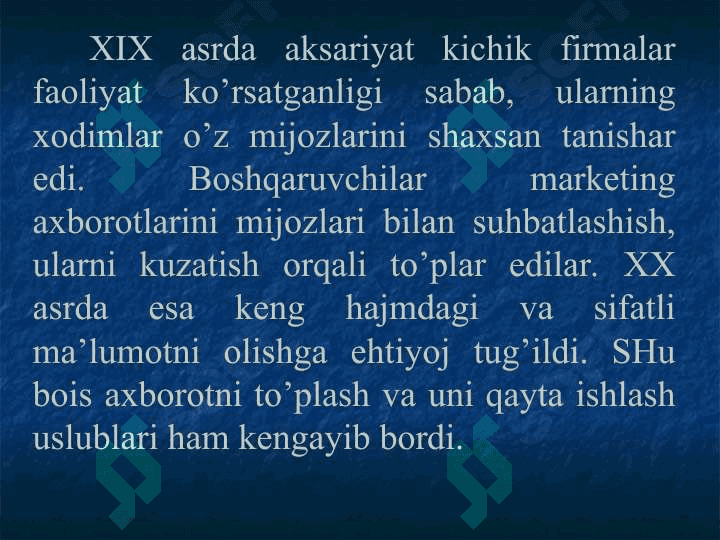 Marketing tadqiqotlari  va axborotlar tizimi 5